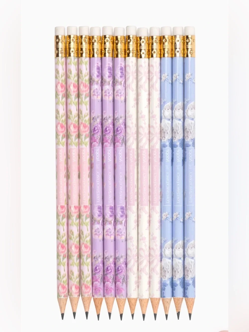 🎀LoveShackFancy │ Yoobi Blooming Heirloom 12 Pack No. 2 Pencils ✏️ 🎀